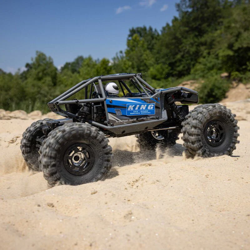 Axial 1/18 UTB18 Capra 4WS 4WD Trail Buggy RTR with Battery & Charger, Blue - Image 5