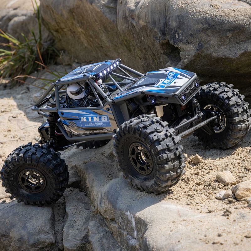 Axial 1/18 UTB18 Capra 4WS 4WD Trail Buggy RTR with Battery & Charger, Blue - Image 7