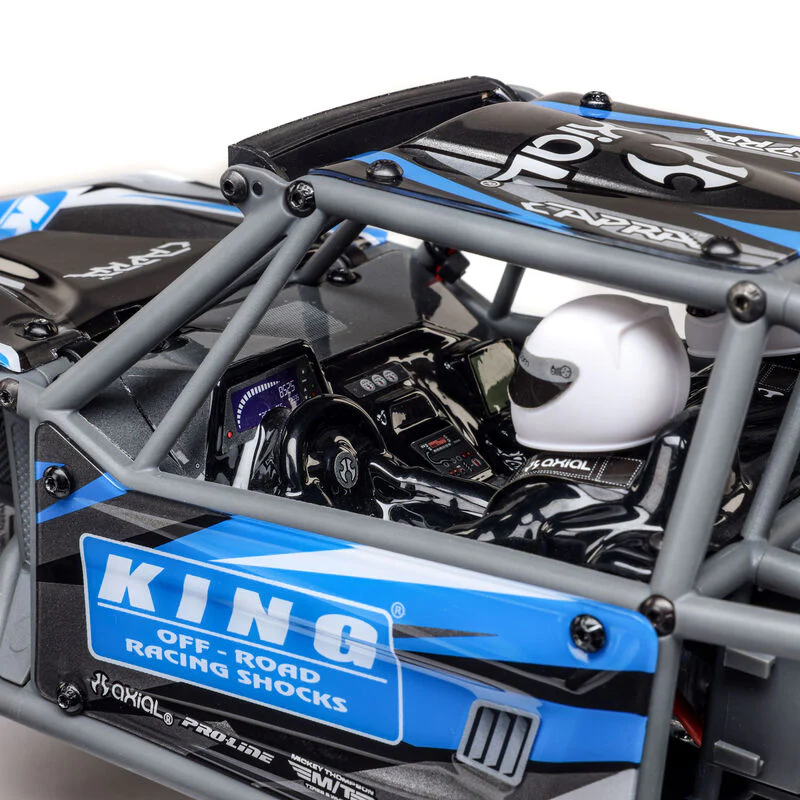 Axial 1/18 UTB18 Capra 4WS 4WD Trail Buggy RTR with Battery & Charger, Blue - Image 8
