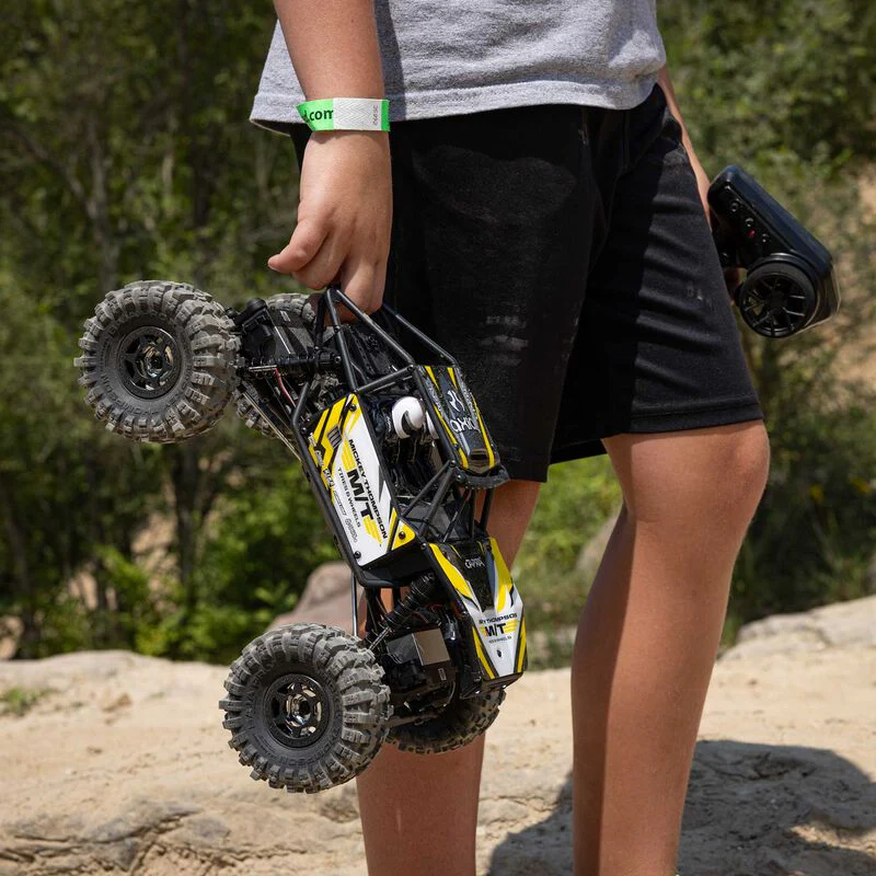 Axial 1/18 UTB18 Capra 4WS 4WD Trail Buggy RTR with Battery & Charger, Yellow - Image 6