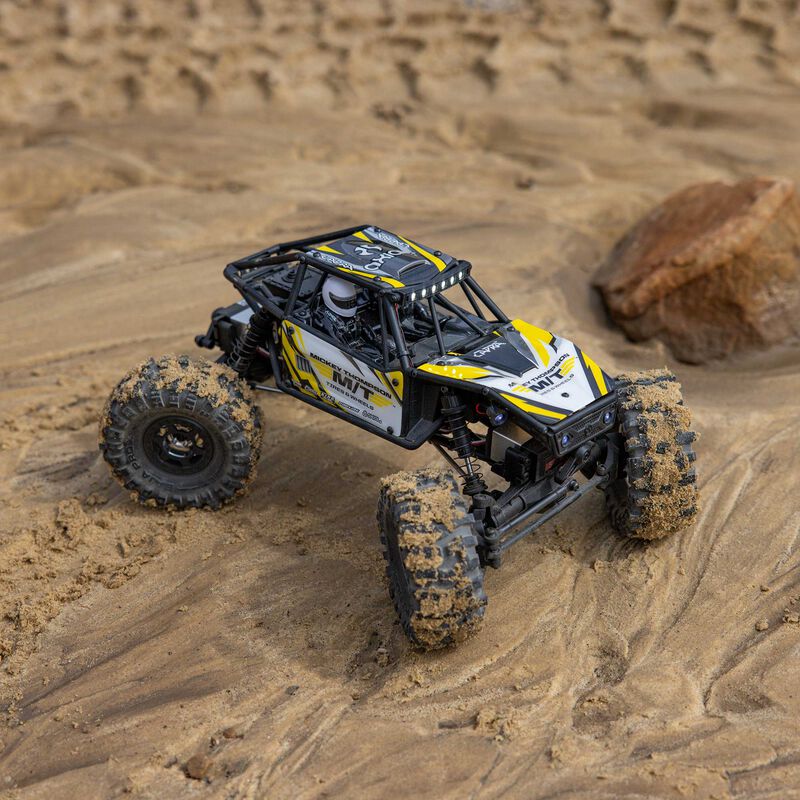 Axial 1/18 UTB18 Capra 4WS 4WD Trail Buggy RTR with Battery & Charger, Yellow - Image 9