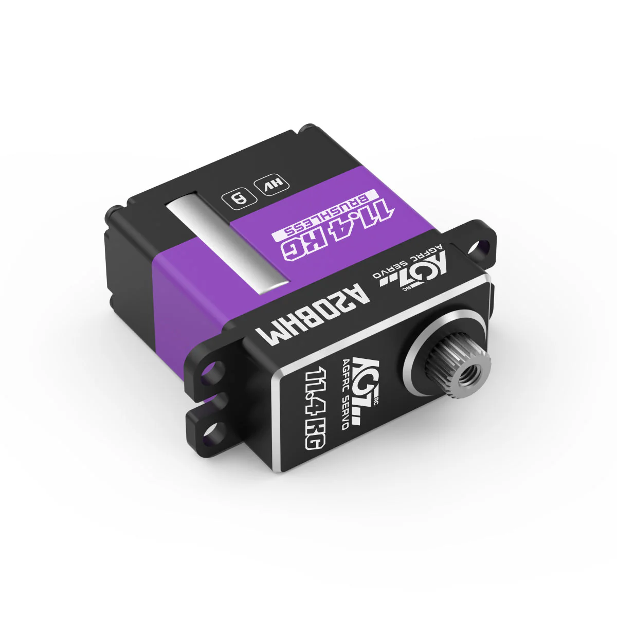 AGFRC 11.4kg Super Torque Brushless Motor Steel Gear CNC Programmable Mini Servo - Image 3