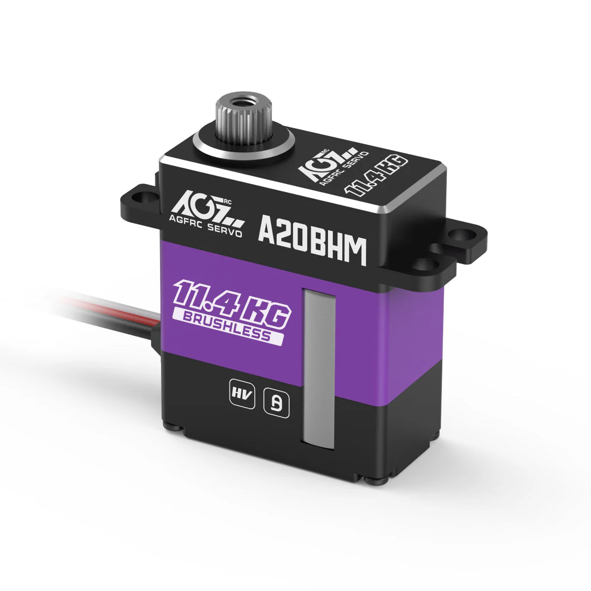 AGFRC 11.4kg Super Torque Brushless Motor Steel Gear CNC Programmable Mini Servo - Image 6