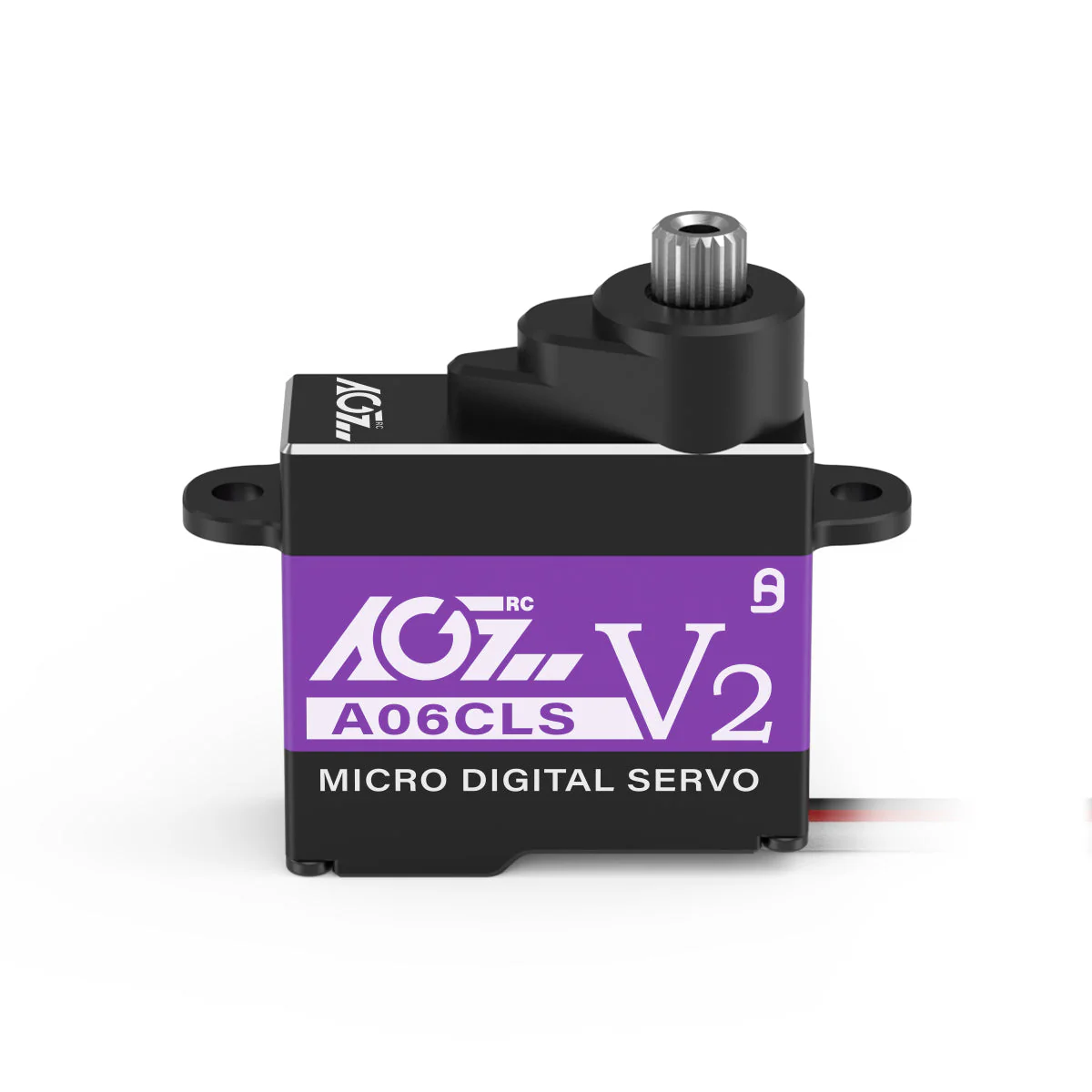 AGFRC A06CLS V2 Aluminum Case 20T High Precision 3KG 0.052Sec MG 7g Micro Digital Servo for Mini Size Airplane Car - PURPLE