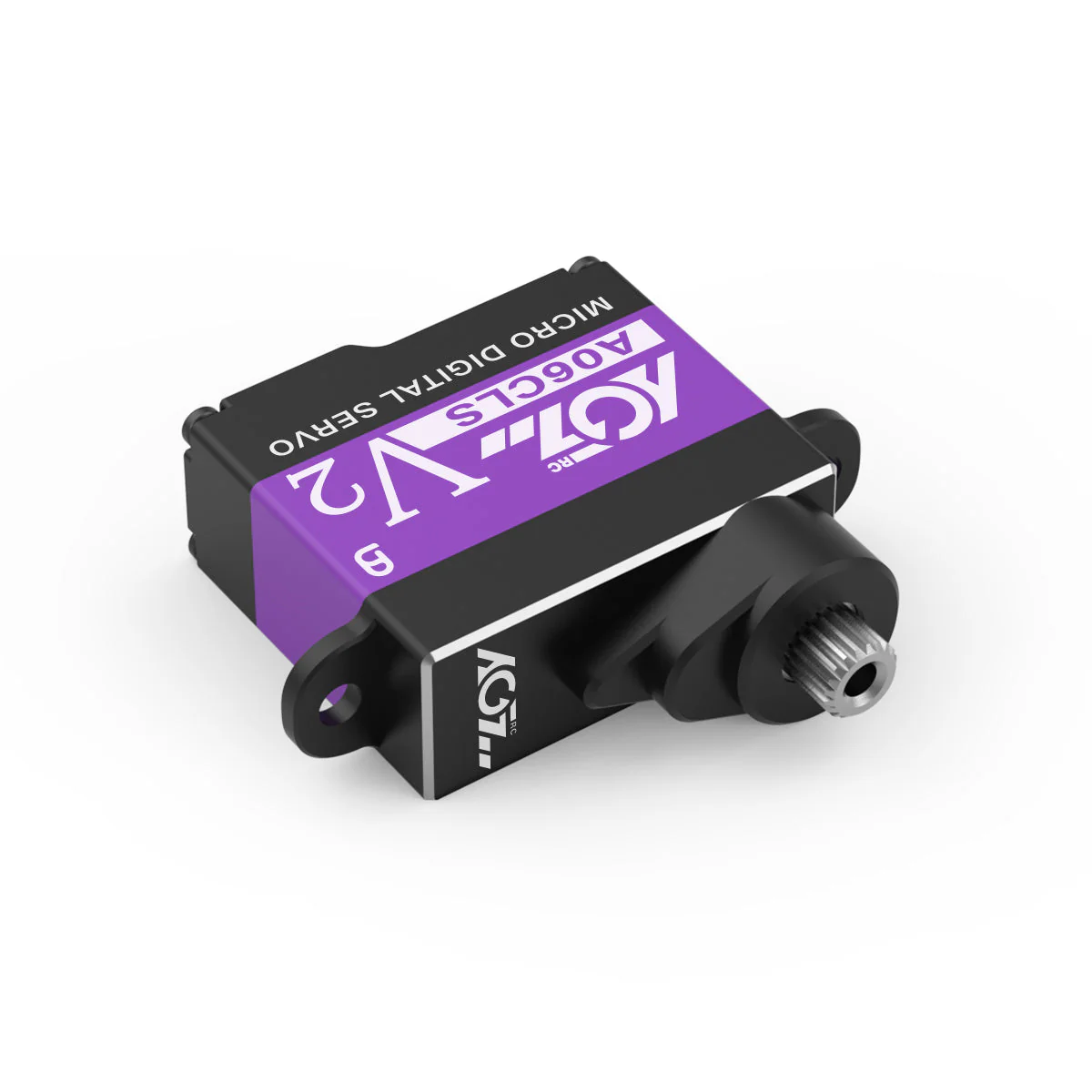 AGFRC A06CLS V2 Aluminum Case 20T High Precision 3KG 0.052Sec MG 7g Micro Digital Servo for Mini Size Airplane Car - PURPLE - Image 5