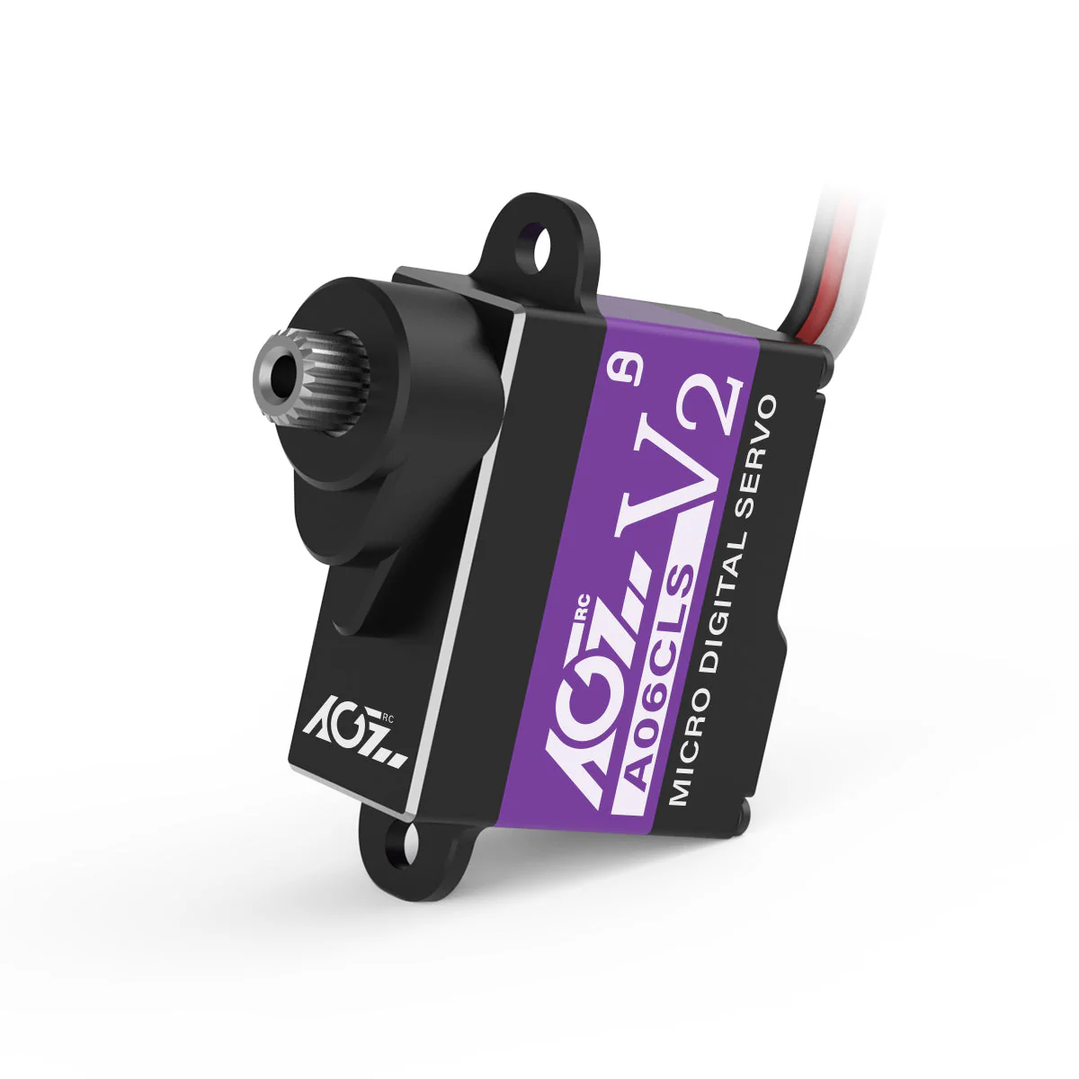 AGFRC A06CLS V2 Aluminum Case 20T High Precision 3KG 0.052Sec MG 7g Micro Digital Servo for Mini Size Airplane Car - PURPLE - Image 6
