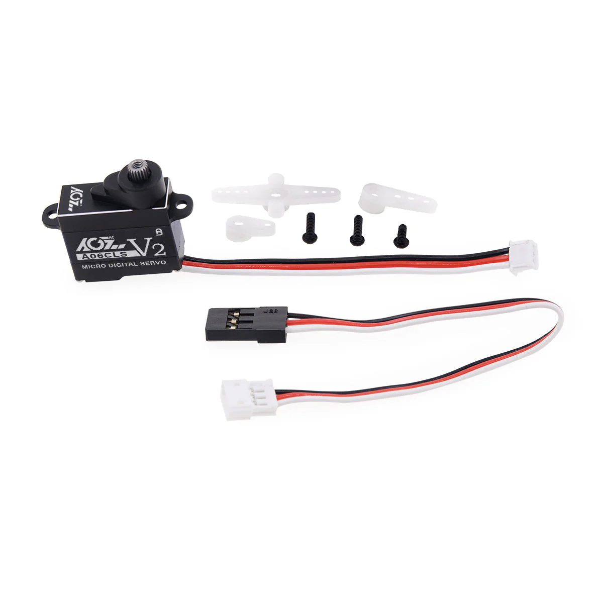 AGFRC A06CLS V2 Aluminum Case 20T High Precision 3KG 0.052Sec MG 7g Micro Digital Servo for Mini Size Airplane Car - BLACK - Image 6