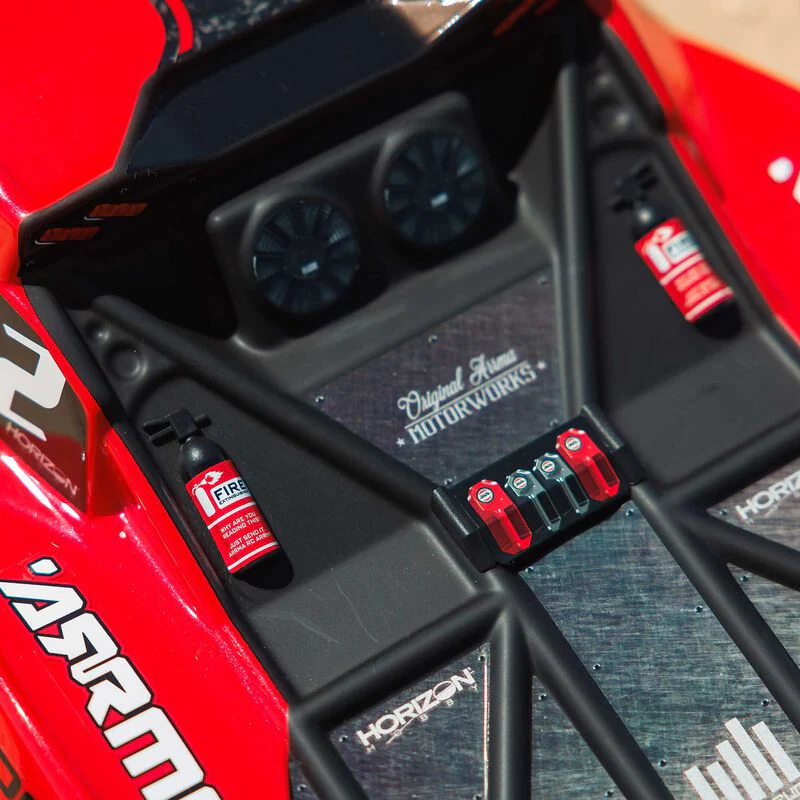 ARRMA 1/10 FURY 2WD RTR Brushed Short Course Truck (Battery & Charger Included) - Red - Image 10