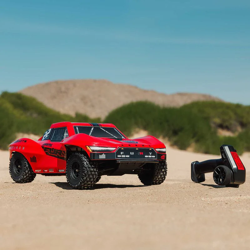 ARRMA 1/10 FURY 2WD RTR Brushed Short Course Truck (Battery & Charger Included) - Red - Image 11