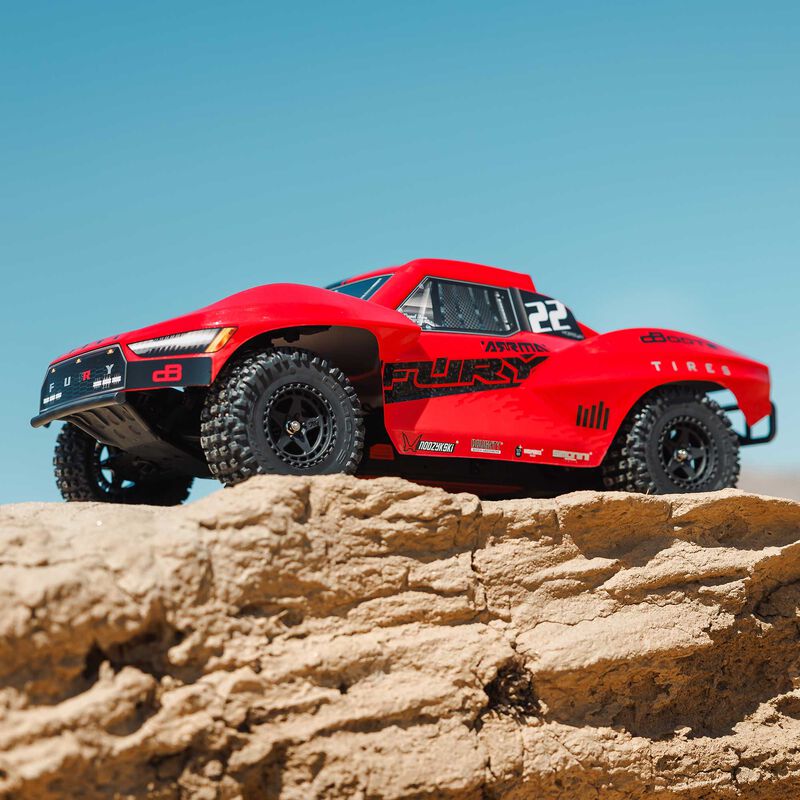 ARRMA 1/10 FURY 2WD RTR Brushed Short Course Truck (Battery & Charger Included) - Red - Image 13