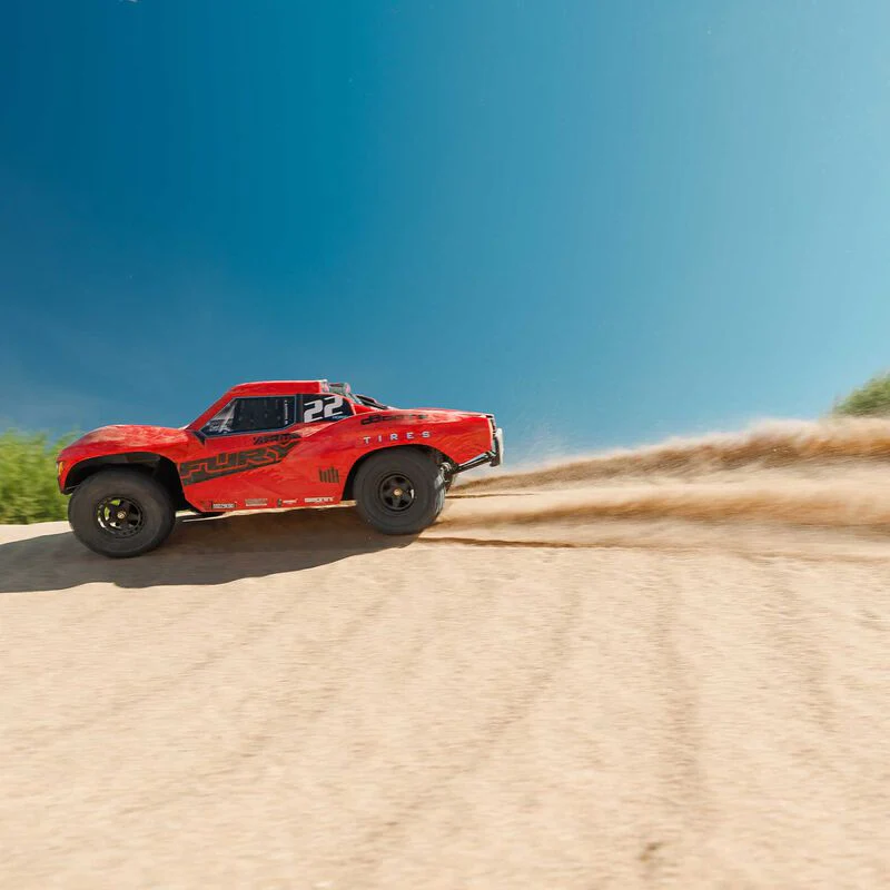 ARRMA 1/10 FURY 2WD RTR Brushed Short Course Truck (Battery & Charger Included) - Red - Image 18