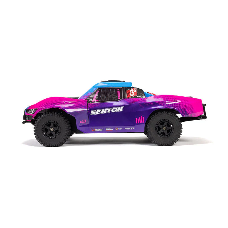 ARRMA 1/10 SENTON 223S DSC 4X4 RTR Brushless Short Course Truck - Blue - Image 2