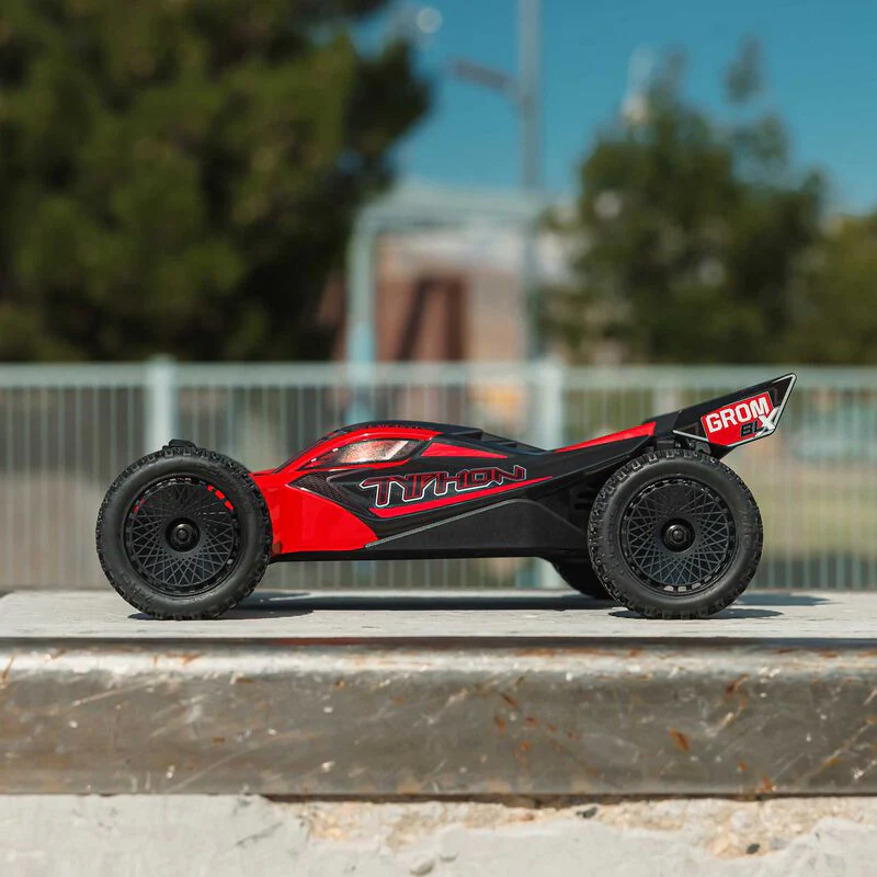 ARRMA 1/14 TYPHON GROM 223S DSC 4X4 RTR Brushless Buggy (Battery & Charger Included) - Red - Image 14