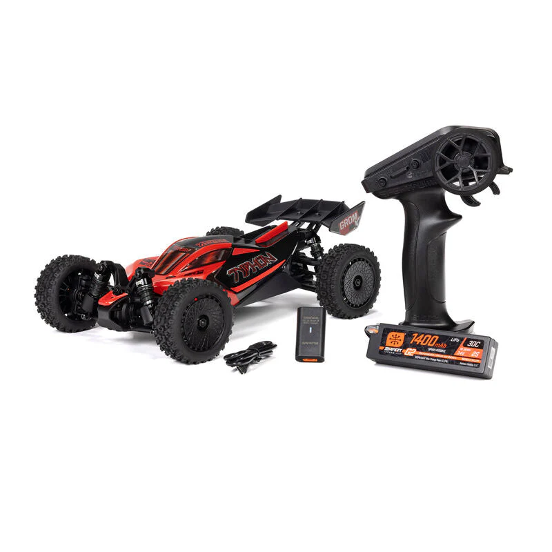 ARRMA 1/14 TYPHON GROM 223S DSC 4X4 RTR Brushless Buggy (Battery & Charger Included) - Red - Image 17