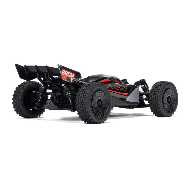 ARRMA 1/14 TYPHON GROM 223S DSC 4X4 RTR Brushless Buggy - Silver - Image 9