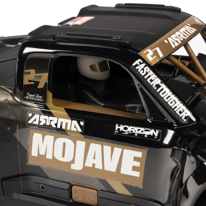 ARRMA 1/16 MOJAVE GROM 223S DSC 4X4 RTR Brushless Desert Truck - Black - Image 17