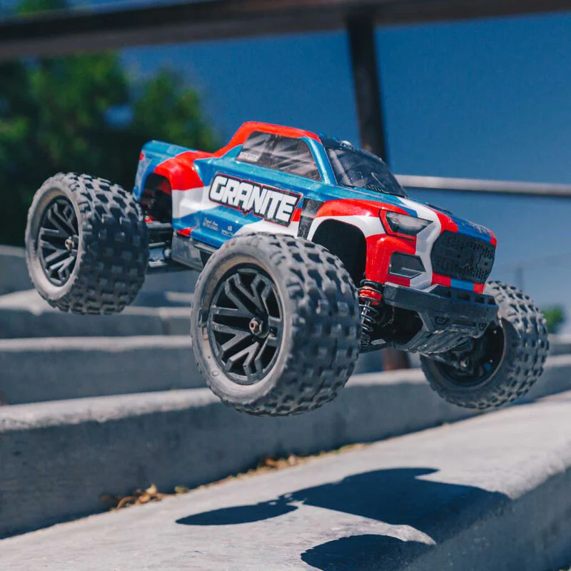ARRMA 1/18 GRANITE GROM MEGA 380 Brushed 4X4 Monster Truck RTR with Battery & Charger - BLUE - Image 11