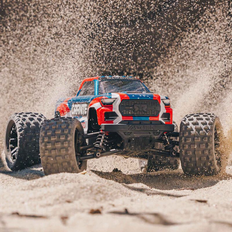 ARRMA 1/18 GRANITE GROM MEGA 380 Brushed 4X4 Monster Truck RTR with Battery & Charger - BLUE - Image 6