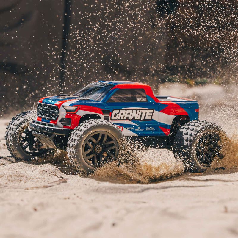 ARRMA 1/18 GRANITE GROM MEGA 380 Brushed 4X4 Monster Truck RTR with Battery & Charger - BLUE - Image 8