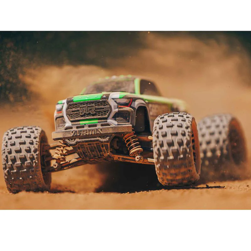 ARRMA 1/18 GRANITE GROM MEGA 380 Brushed 4X4 Monster Truck RTR with Battery & Charger - GREEN - Image 10