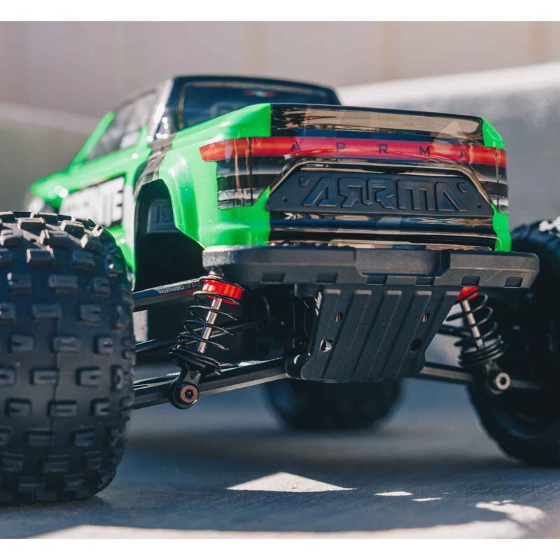 ARRMA 1/18 GRANITE GROM MEGA 380 Brushed 4X4 Monster Truck RTR with Battery & Charger - GREEN - Image 3