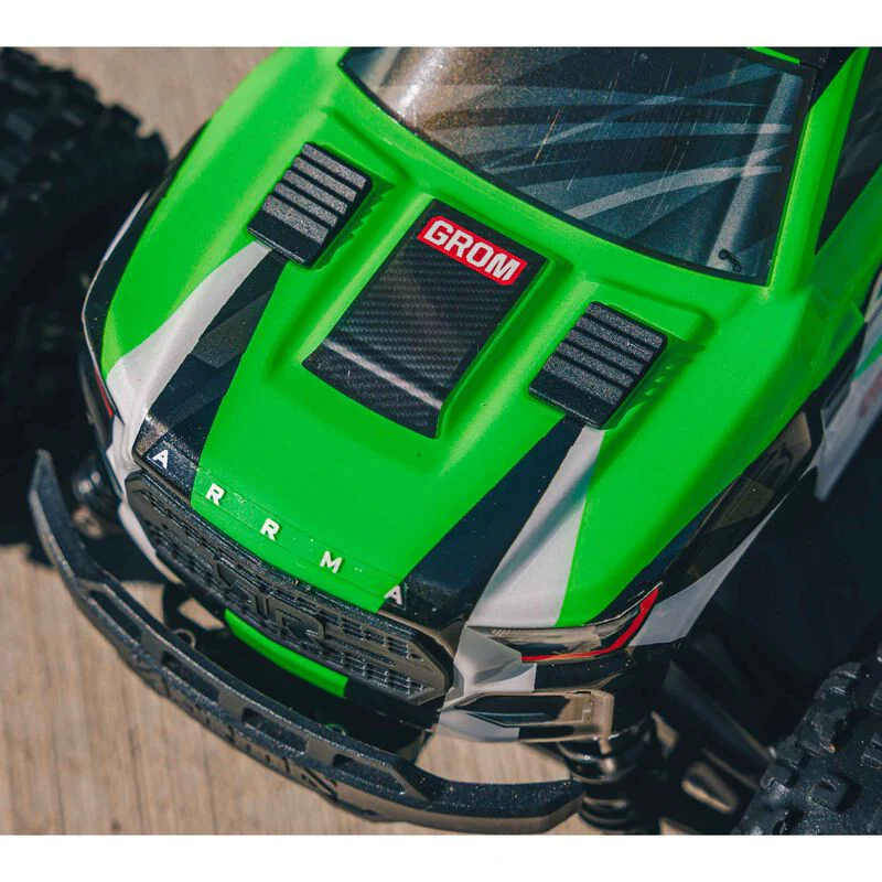 ARRMA 1/18 GRANITE GROM MEGA 380 Brushed 4X4 Monster Truck RTR with Battery & Charger - GREEN - Image 5