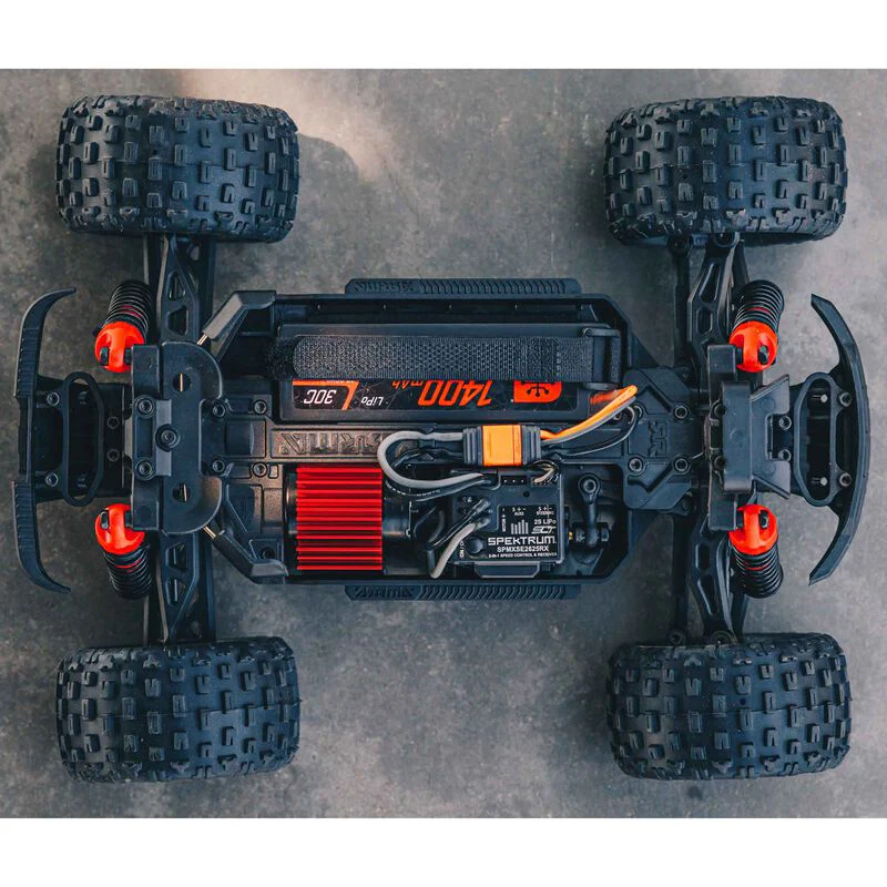 ARRMA 1/18 GRANITE GROM MEGA 380 Brushed 4X4 Monster Truck RTR with Battery & Charger - RED - Image 11