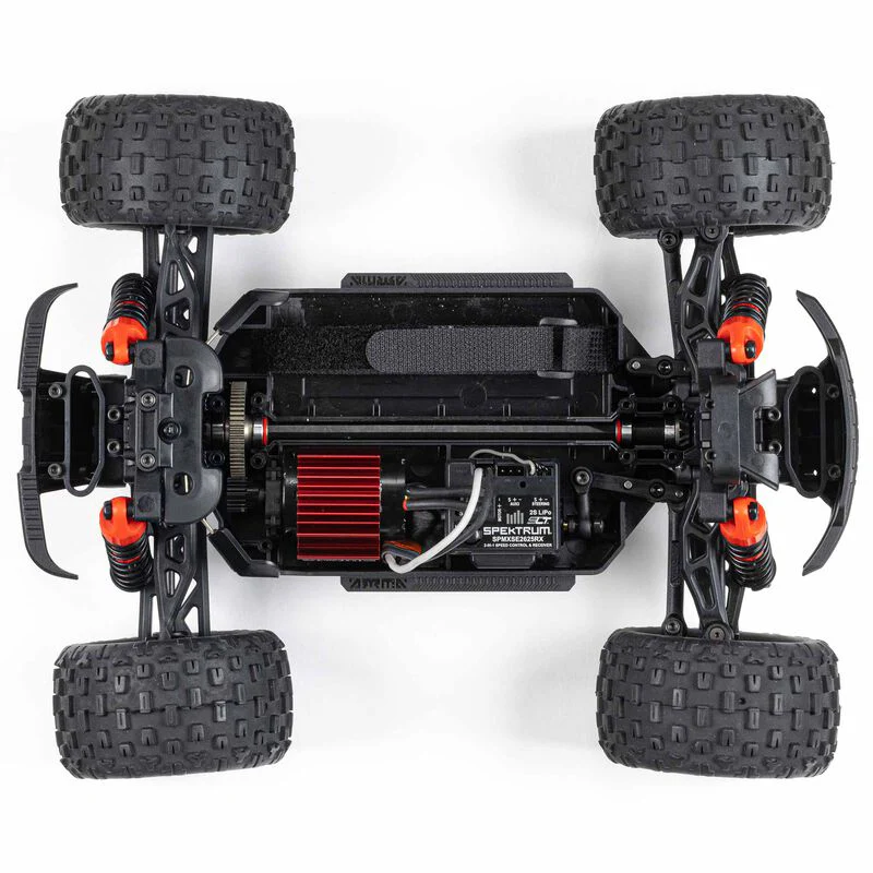 ARRMA 1/18 GRANITE GROM MEGA 380 Brushed 4X4 Monster Truck RTR with Battery & Charger - RED - Image 17