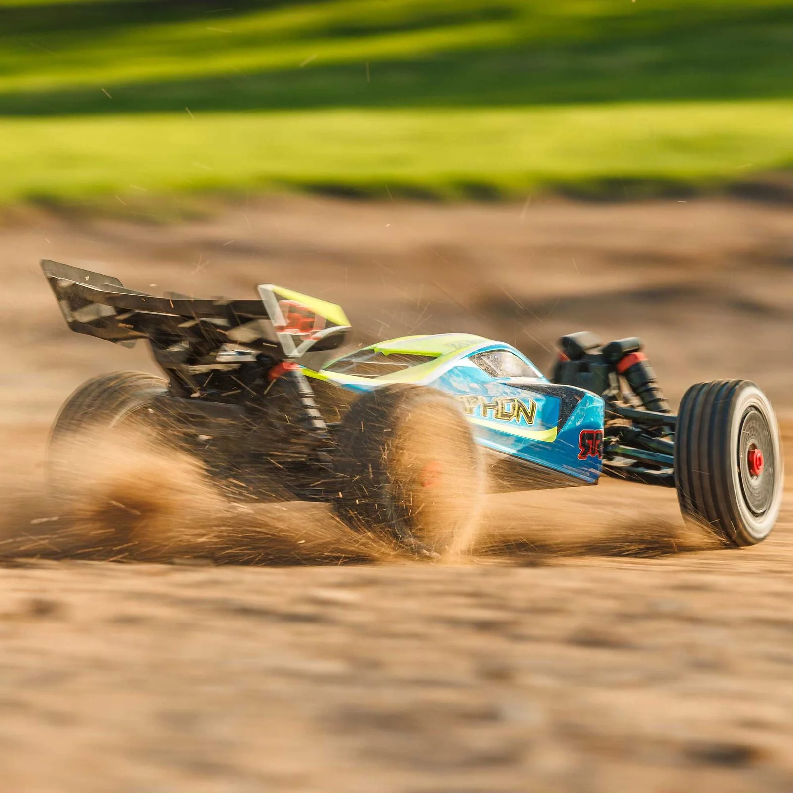 ARRMA 1/8 TYPHON MEGA 665 4X4 RTR Brushed Buggy - Blue - Image 16