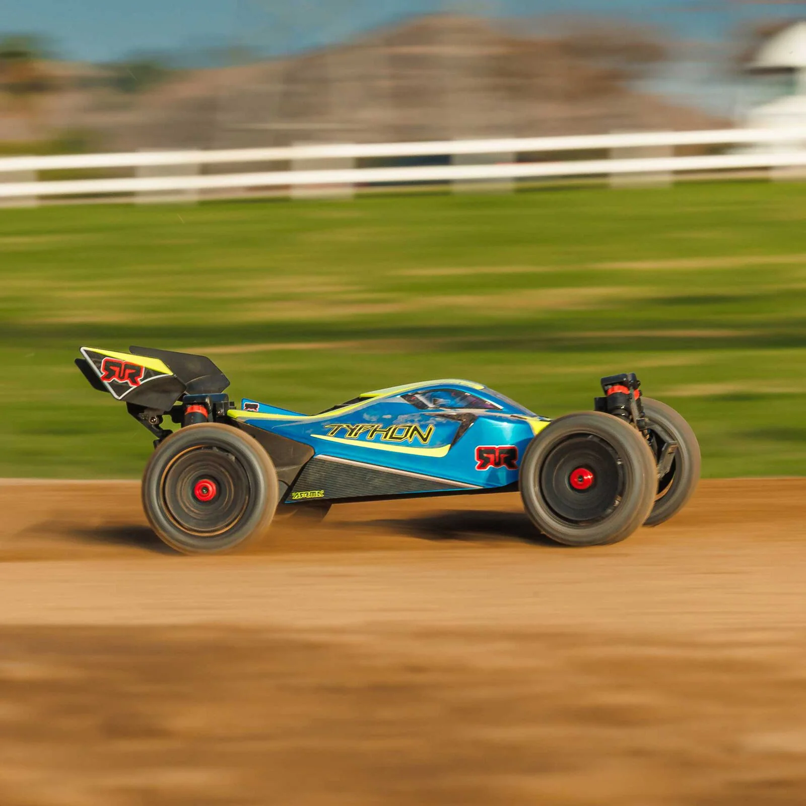 ARRMA 1/8 TYPHON MEGA 665 4X4 RTR Brushed Buggy - Blue - Image 17