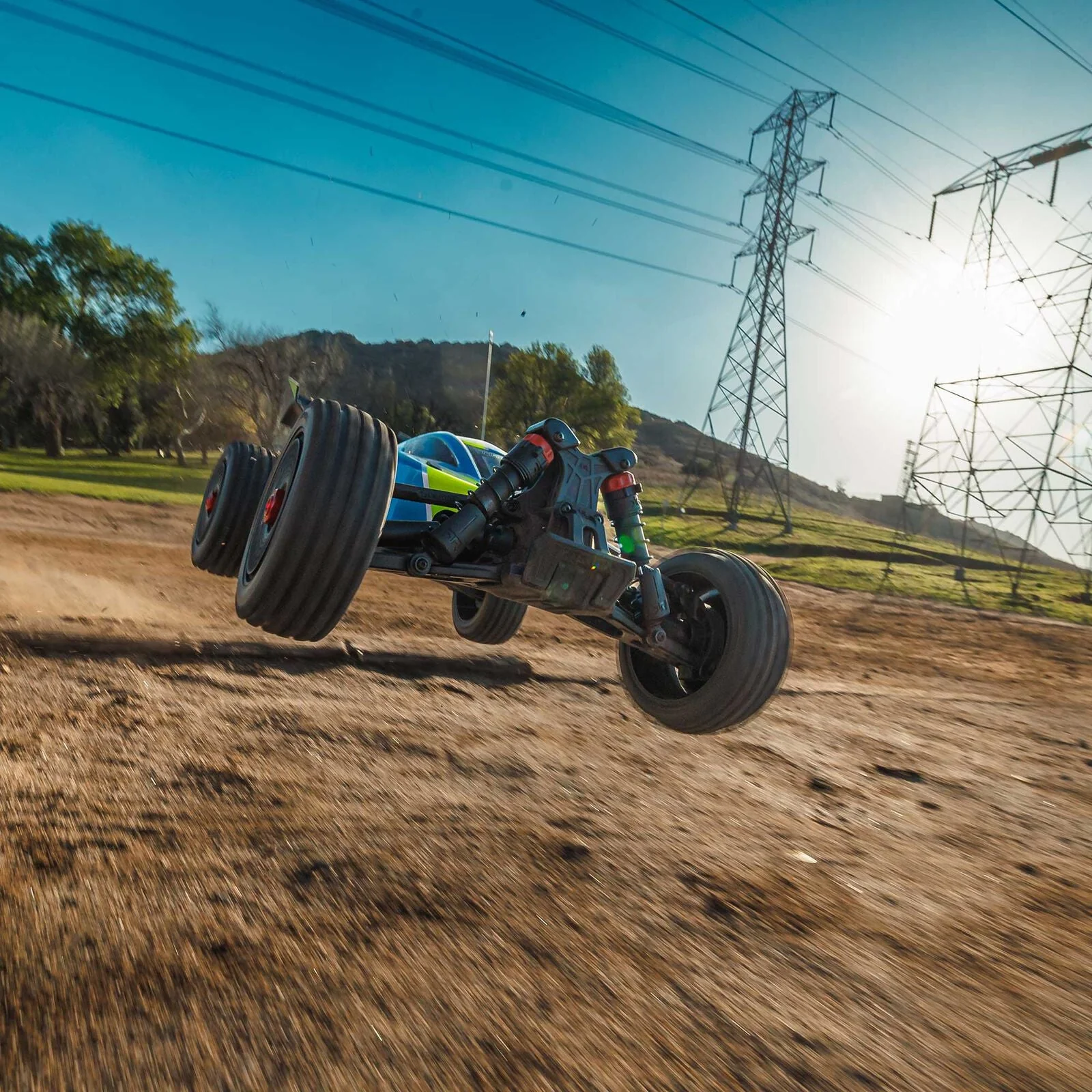 ARRMA 1/8 TYPHON MEGA 665 4X4 RTR Brushed Buggy - Blue - Image 19