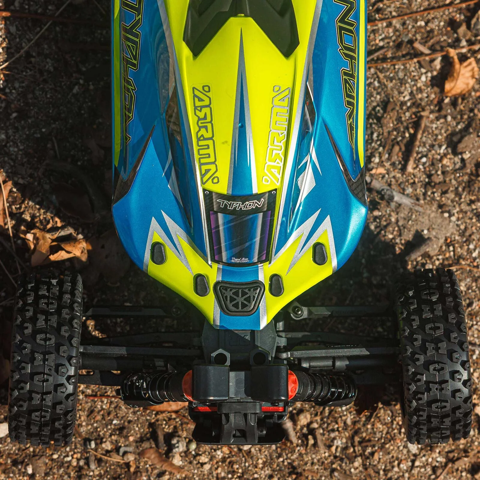 ARRMA 1/8 TYPHON MEGA 665 4X4 RTR Brushed Buggy - Blue - Image 20