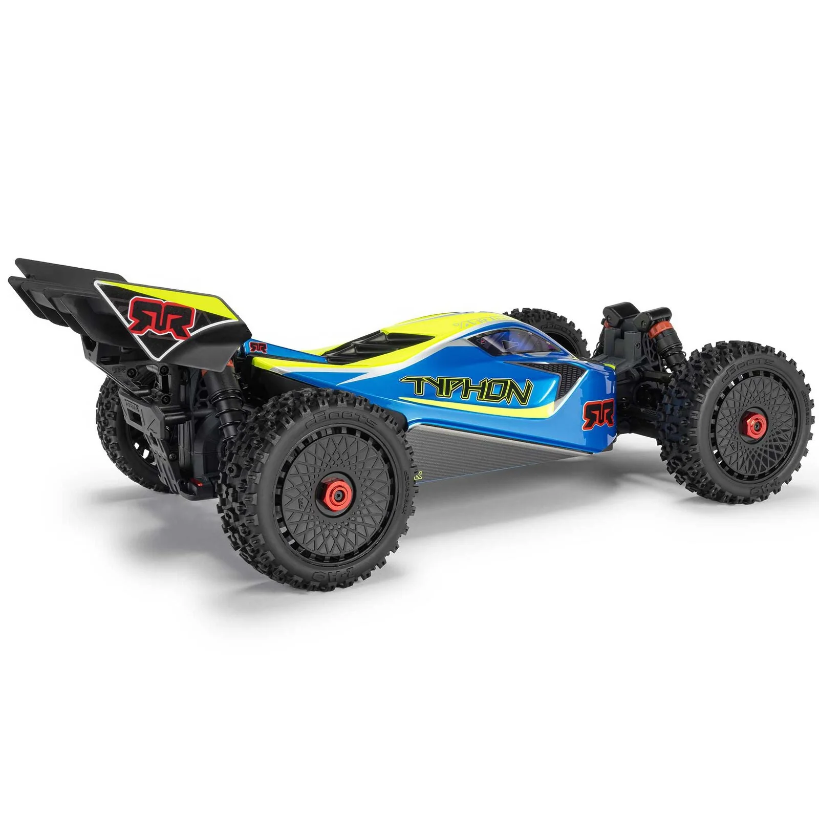 ARRMA 1/8 TYPHON MEGA 665 4X4 RTR Brushed Buggy - Blue - Image 6