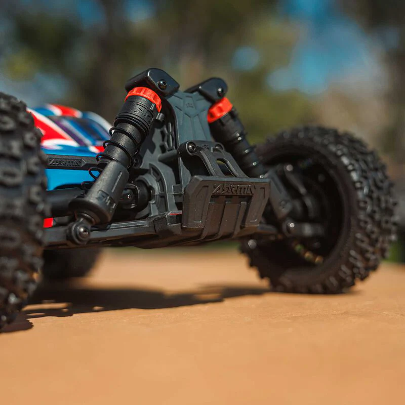 ARRMA 1/8 TYPHON MEGA 665 4X4 RTR Brushed Buggy - Red - Image 19