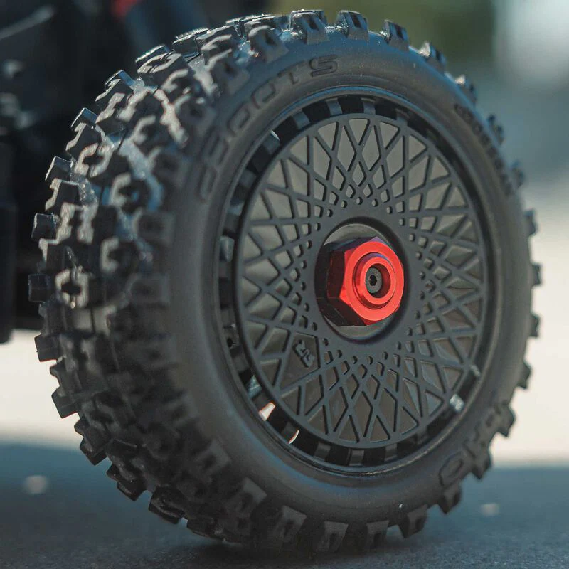 ARRMA 1/8 TYPHON MEGA 665 4X4 RTR Brushed Buggy - Red - Image 21