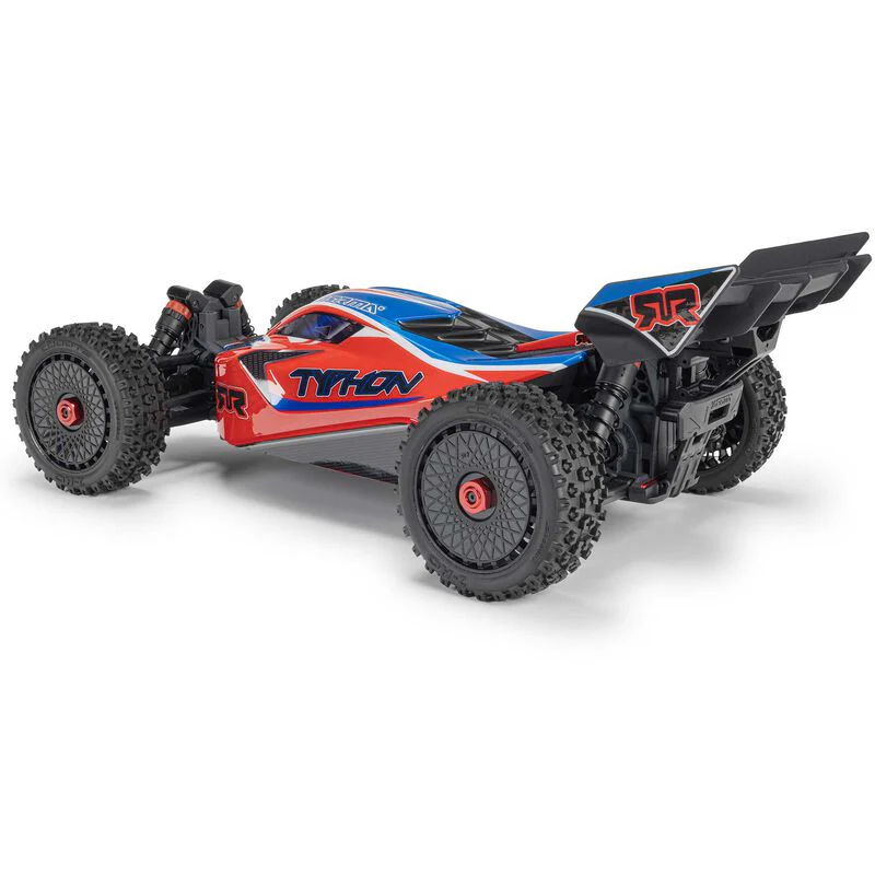 ARRMA 1/8 TYPHON MEGA 665 4X4 RTR Brushed Buggy - Red - Image 6