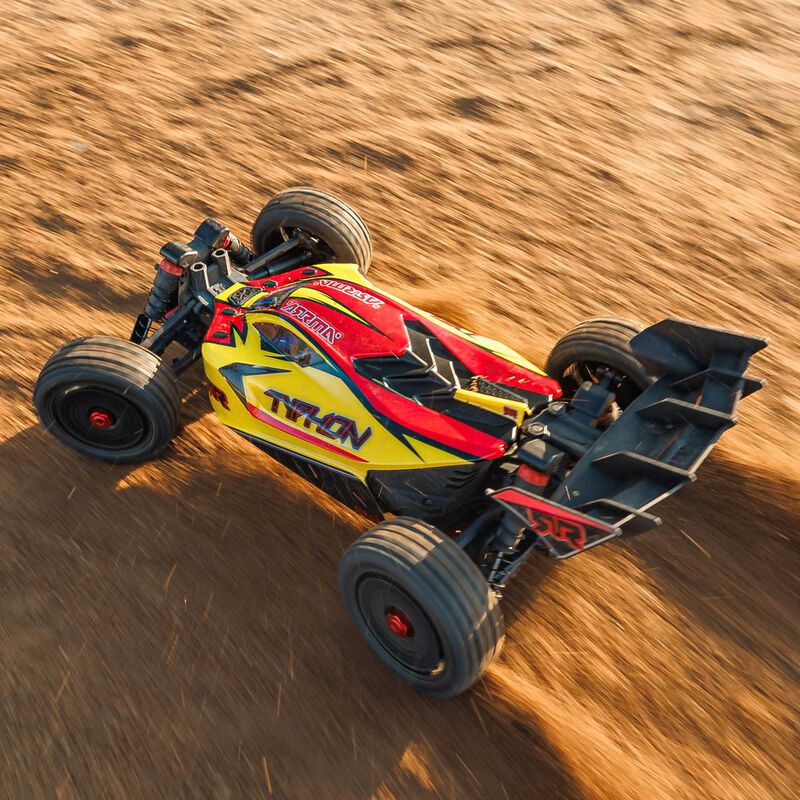 ARRMA 1/8 TYPHON MEGA 665 4X4 RTR Brushed Buggy - Yellow - Image 23