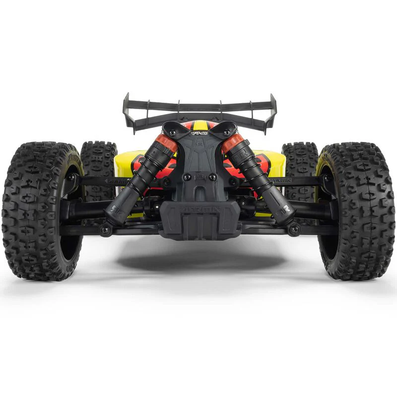 ARRMA 1/8 TYPHON MEGA 665 4X4 RTR Brushed Buggy - Yellow - Image 6