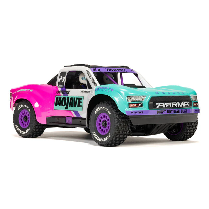 ARRMA MOJAVE GROM 223S BLX Brushless 4X4 Small Scale Desert Truck RTR with Battery & Charger - Teal - Image 11