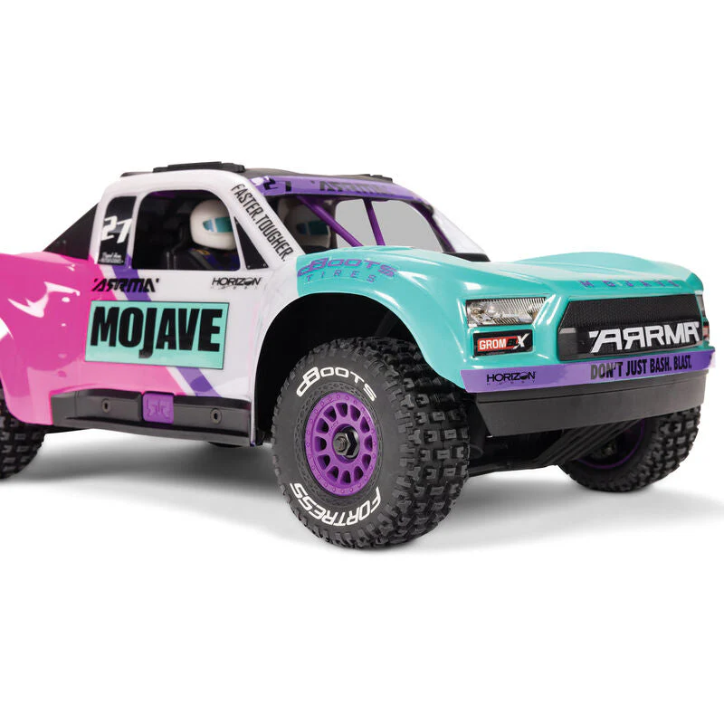 ARRMA MOJAVE GROM 223S BLX Brushless 4X4 Small Scale Desert Truck RTR with Battery & Charger - Teal - Image 13