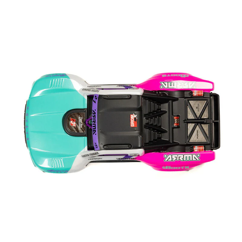 ARRMA MOJAVE GROM 223S BLX Brushless 4X4 Small Scale Desert Truck RTR with Battery & Charger - Teal - Image 14