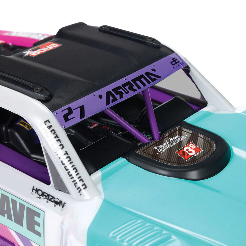 ARRMA MOJAVE GROM 223S BLX Brushless 4X4 Small Scale Desert Truck RTR with Battery & Charger - Teal - Image 16