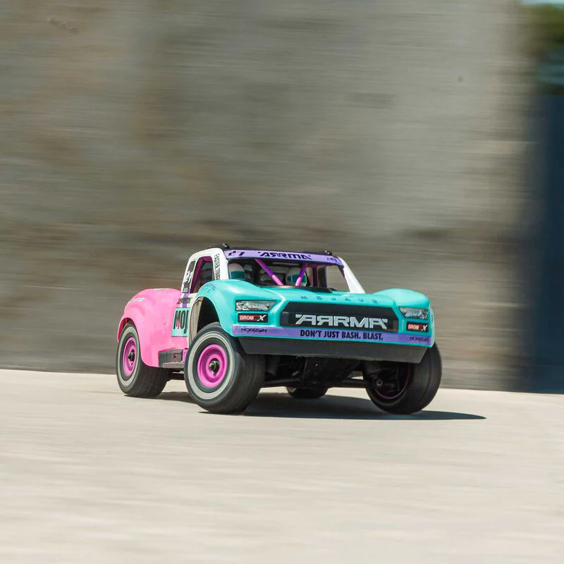 ARRMA MOJAVE GROM 223S BLX Brushless 4X4 Small Scale Desert Truck RTR with Battery & Charger - Teal - Image 4