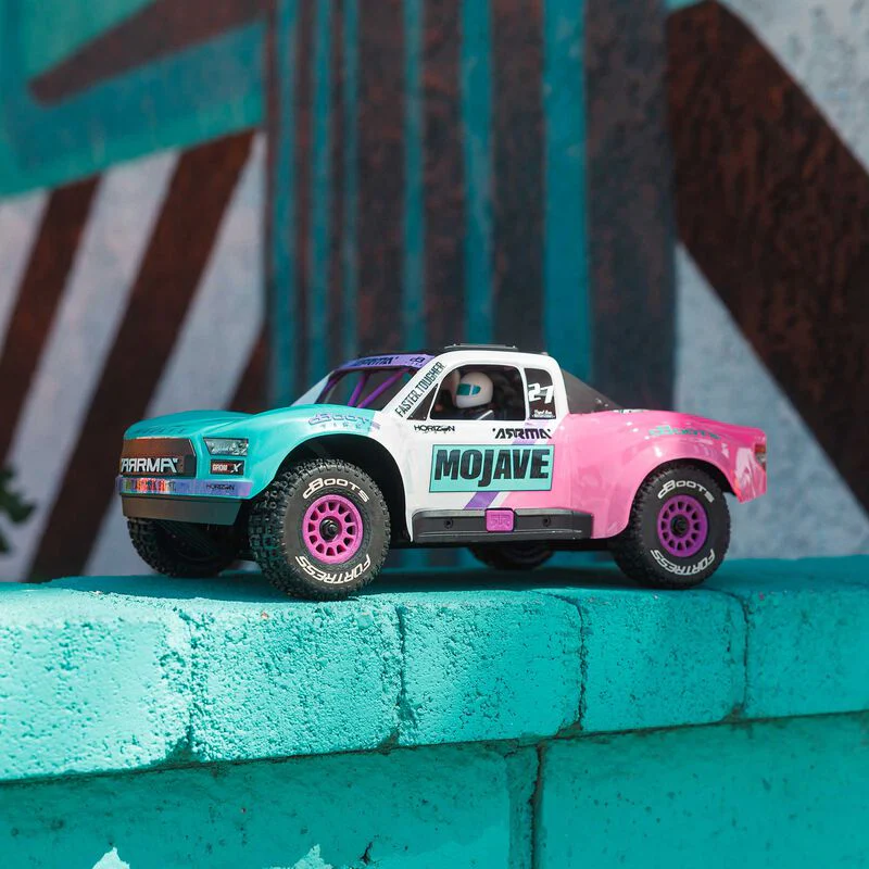 ARRMA MOJAVE GROM 223S BLX Brushless 4X4 Small Scale Desert Truck RTR with Battery & Charger - Teal - Image 7