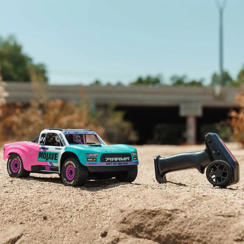 ARRMA MOJAVE GROM 223S BLX Brushless 4X4 Small Scale Desert Truck RTR with Battery & Charger - Teal - Image 8