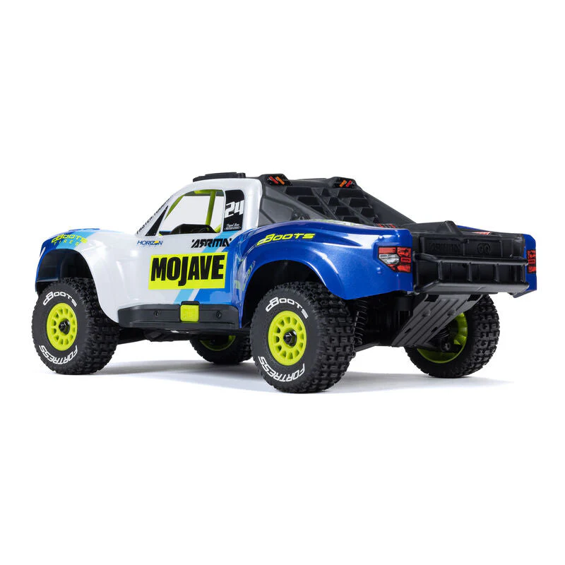 ARRMA MOJAVE GROM MEGA 380 Brushed 4X4 Small Scale Desert Truck RTR with Battery & Charger - Blue/White - Image 3