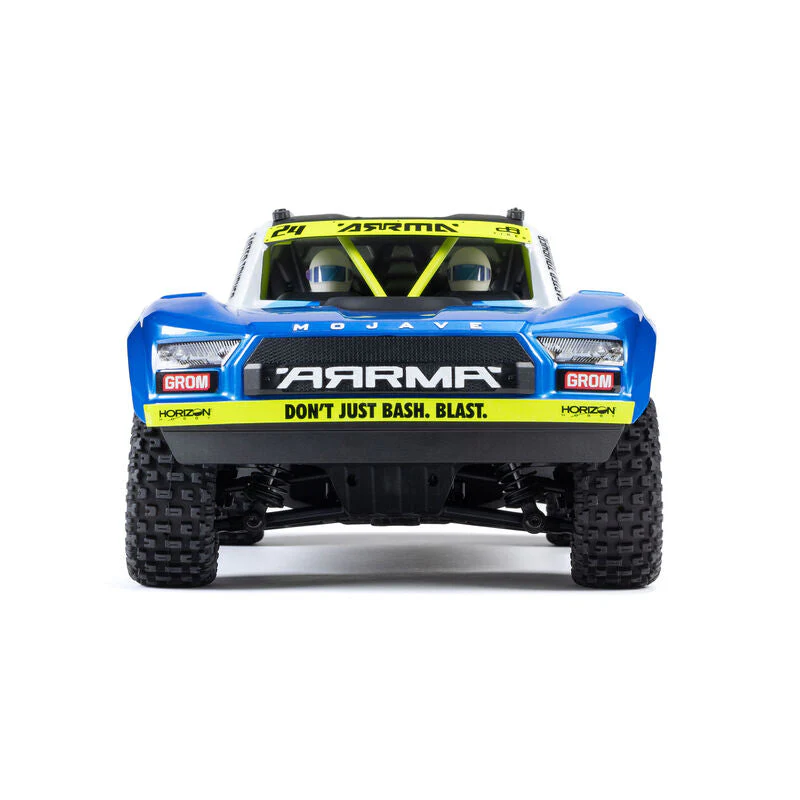 ARRMA MOJAVE GROM MEGA 380 Brushed 4X4 Small Scale Desert Truck RTR with Battery & Charger - Blue/White - Image 4