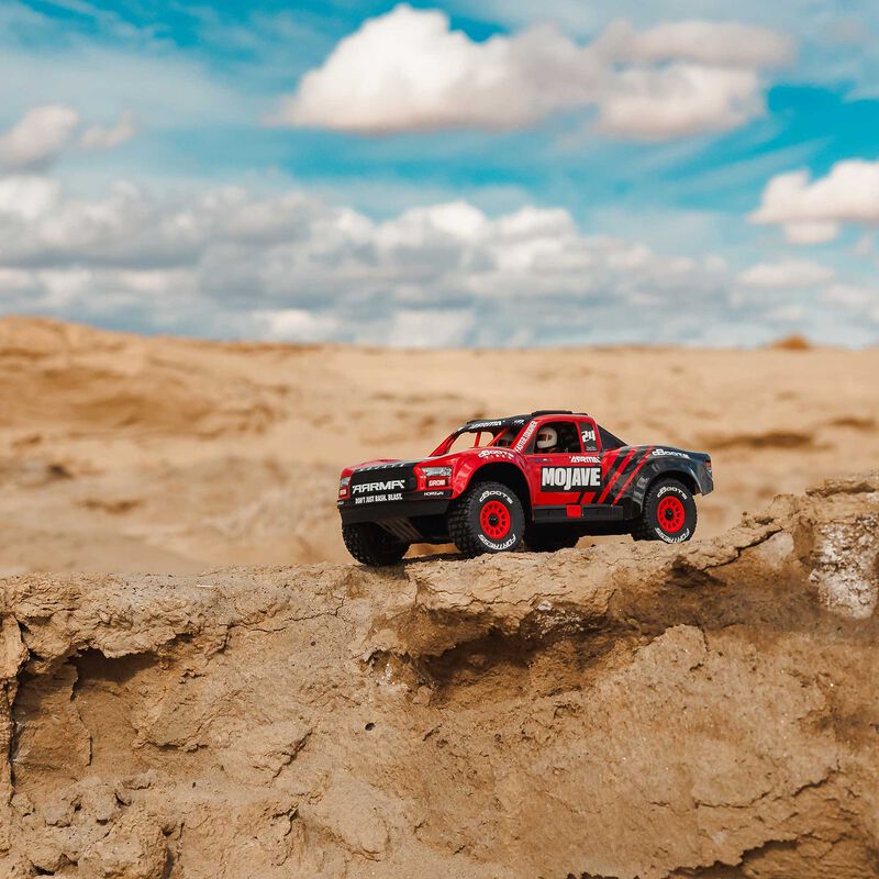 ARRMA MOJAVE GROM MEGA 380 Brushed 4X4 Small Scale Desert Truck RTR with Battery & Charger - Red/Black - Image 13
