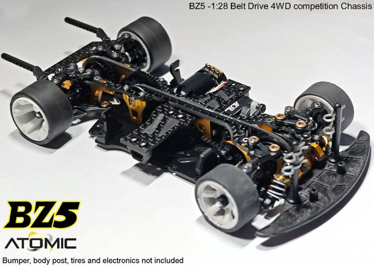 Atomic BZ5 Belt Drive 4WD Chassis Kit (No electronics) - Image 3