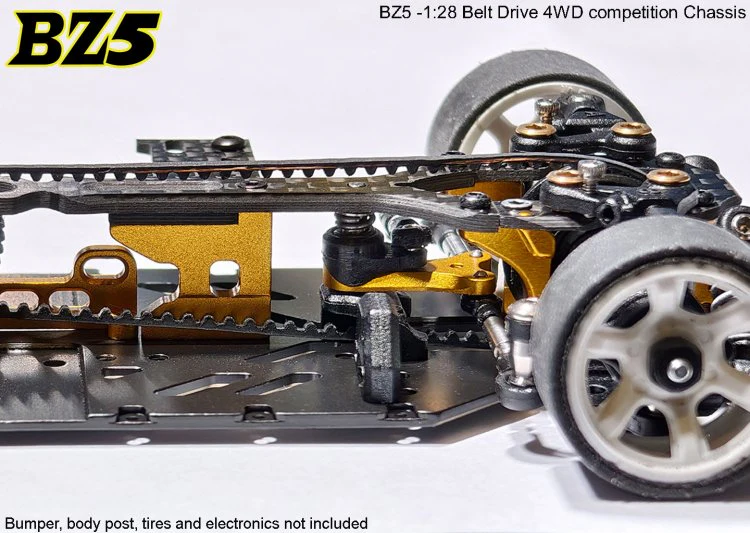 Atomic BZ5 Belt Drive 4WD Chassis Kit (No electronics) - Image 4